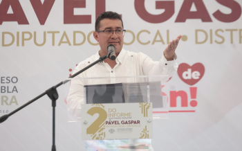 Rinde Pável Gaspar su Segundo Informe; destaca iniciativas con sentido social y trabajo en territorio